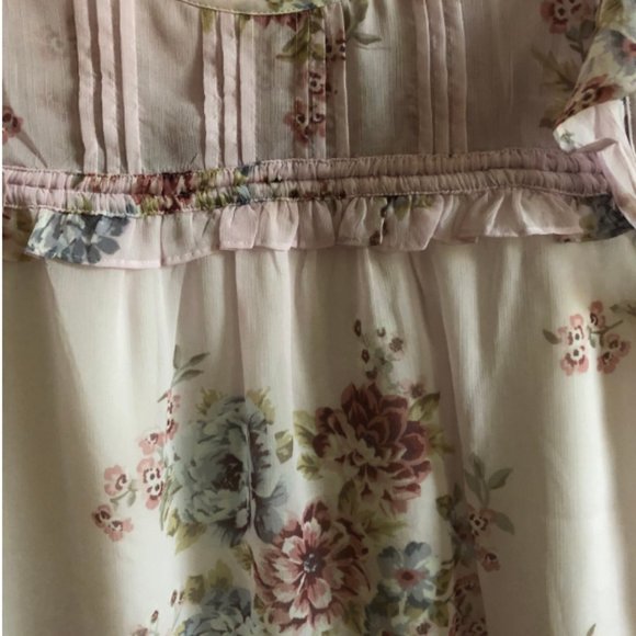 LOFT Pink Floral Blouse - Size S - Worn once! - Picture 2 of 4